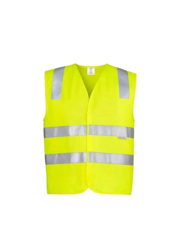 SYZMIK Unisex Hi Vis Basic Vest ZV999 Work Wear Syzmik Yellow XS